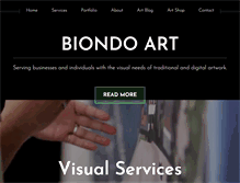 Tablet Screenshot of biondoart.com